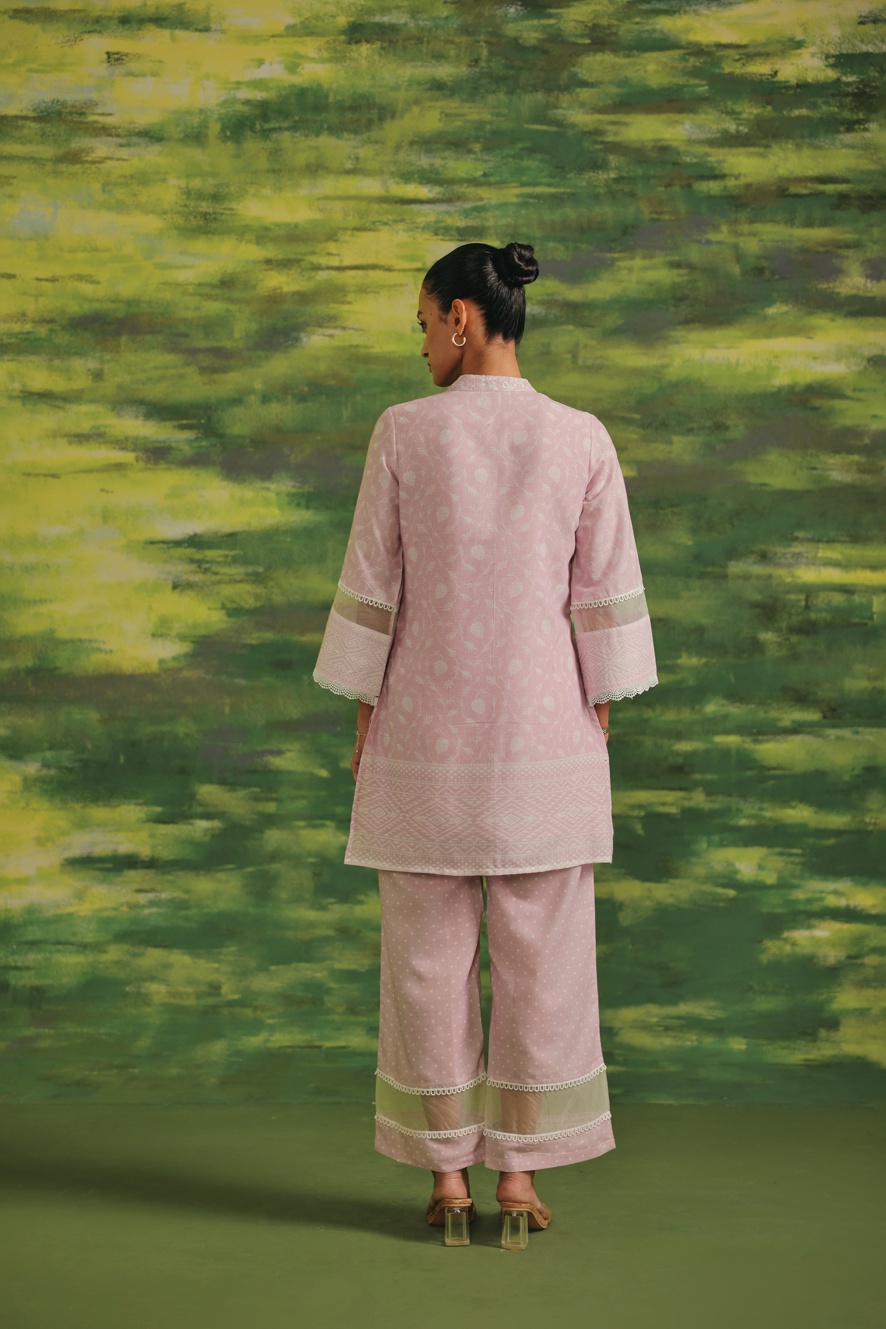 Blush Aura Cotton  Suit Set
