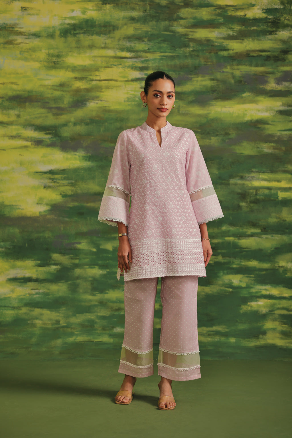 Blush Aura Cotton  Suit Set