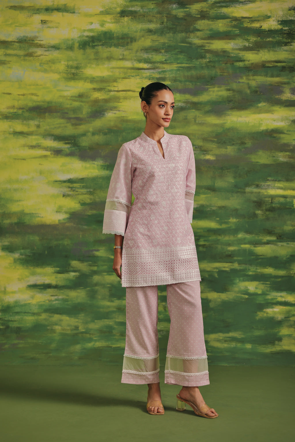 Blush Aura Cotton  Suit Set