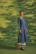 Noor Indigo Cotton Suit Set