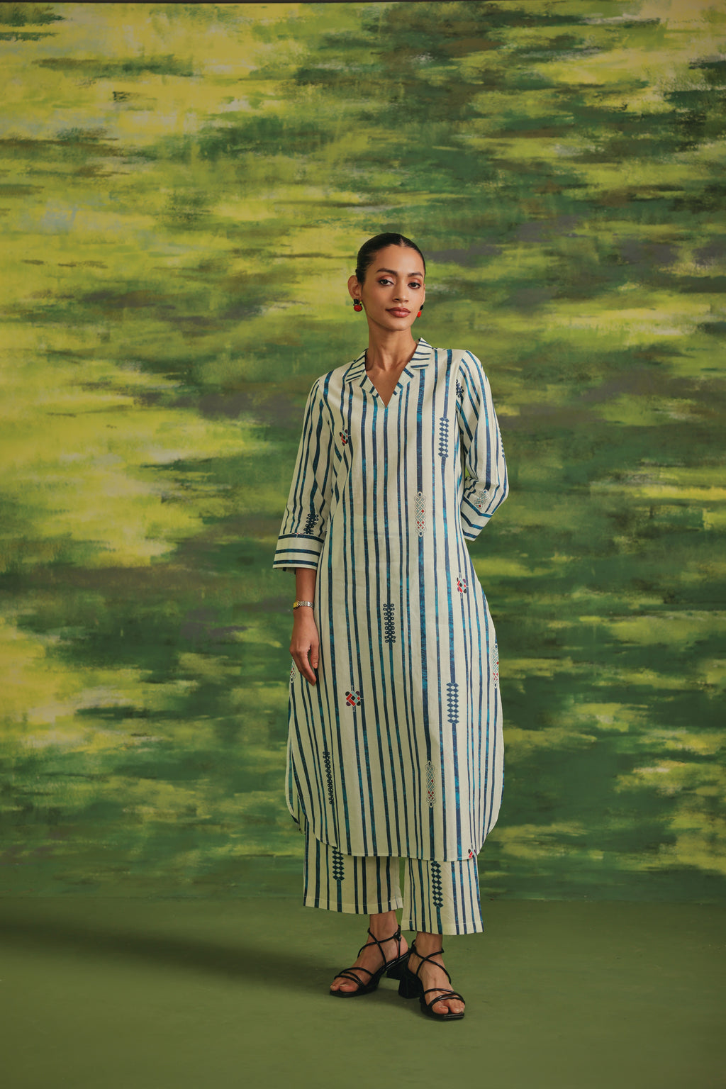 Urban Stripe Cotton Co-ord Set