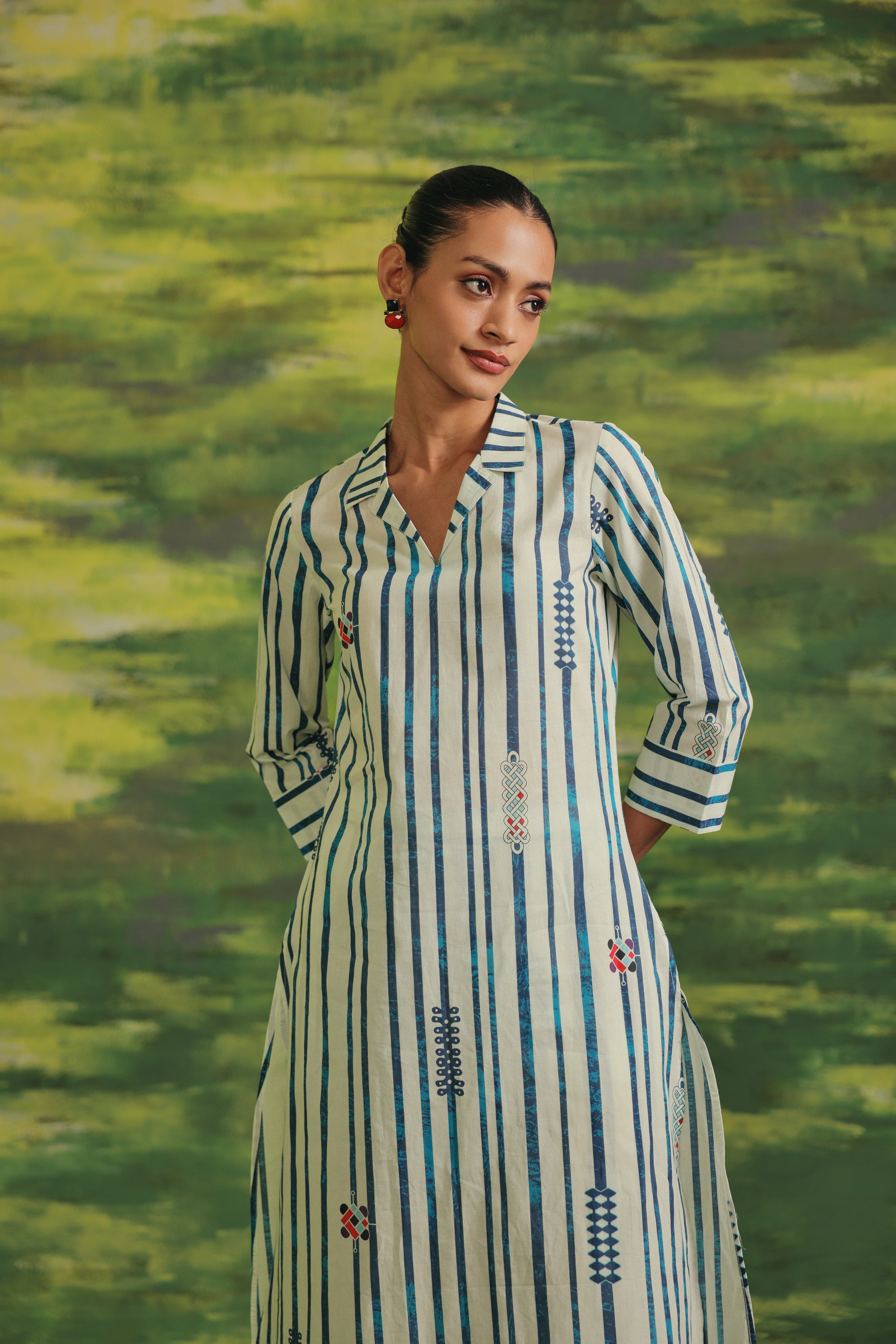 Urban Stripe Cotton Co-ord Set