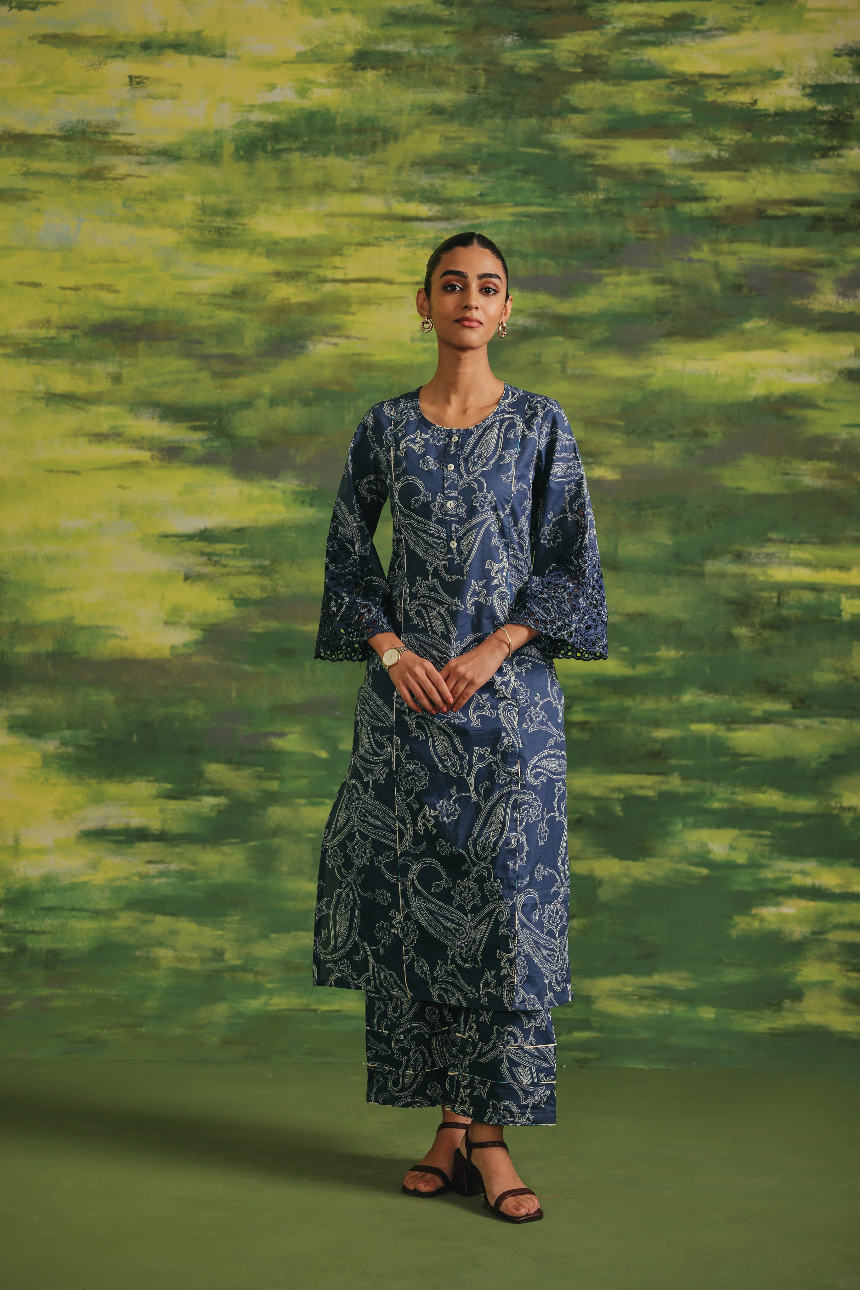 Celeste Paisley Cotton Set