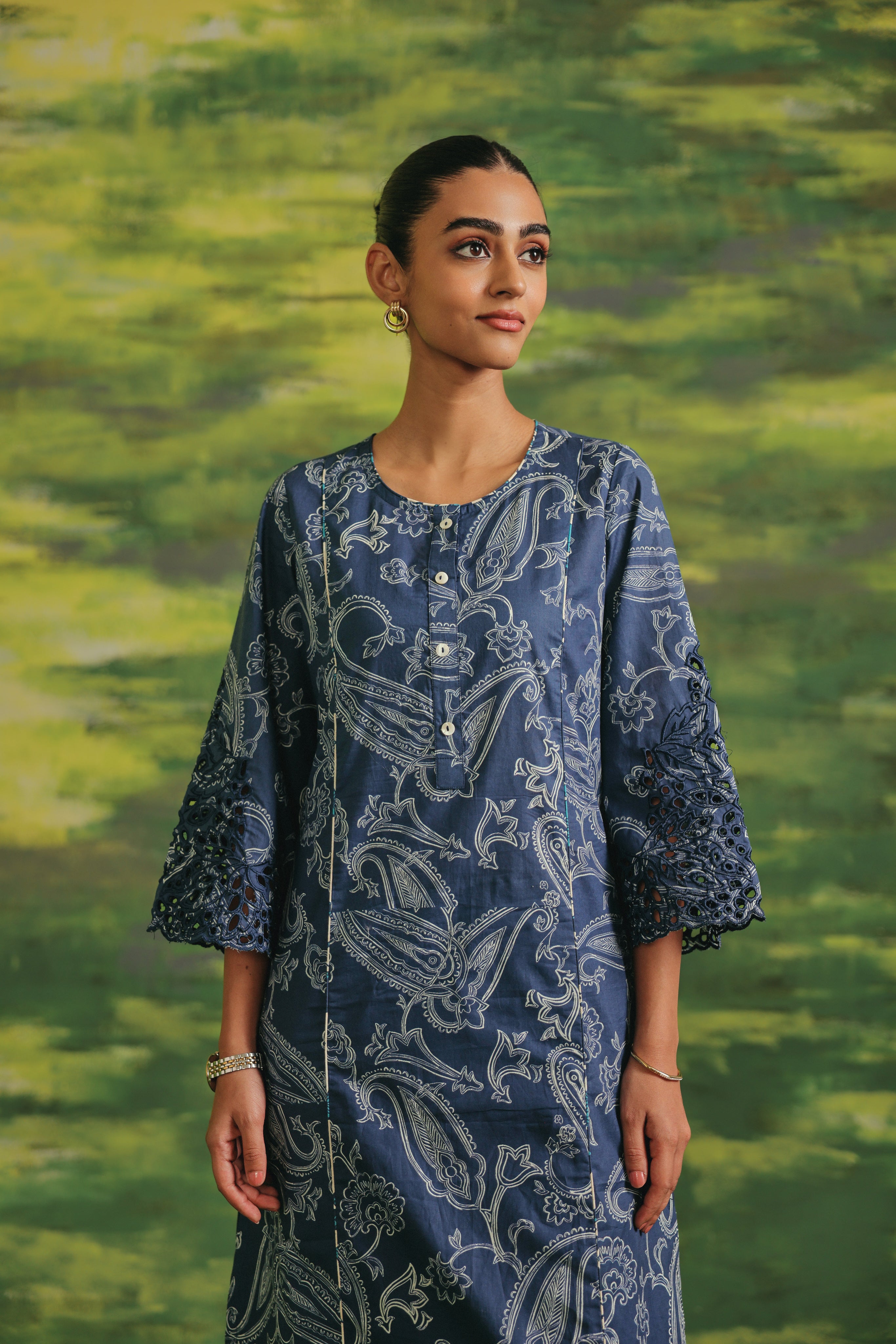 Celeste Paisley Cotton Set
