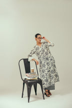 Ivory Noir Cotton Kurta Set
