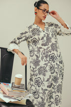Ivory Noir Cotton Kurta Set