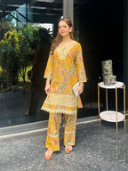 Mustard Paisley Cotton Co-ord