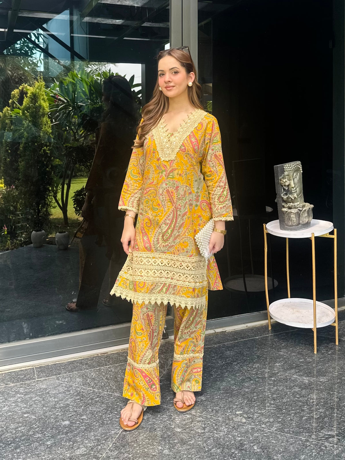 Mustard Paisley Cotton Co-ord