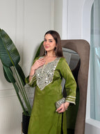 Olive Mirrorwork Set