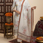 Elegance in Bloom – White Floral Printed Kurta Set with Dupatta