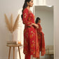 Elegant Floral Embroidered Kurta Set with Dupatta