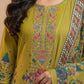 Olive Green Printed Premium Kurta set .