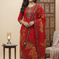 Elegance with a Royal Touch Red Floral Printed Ethnic Suit Set