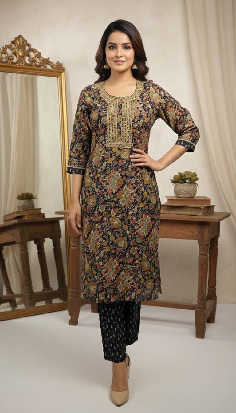 Elegant Printed Kurta Set – Timeless Style & Everyday Comfort