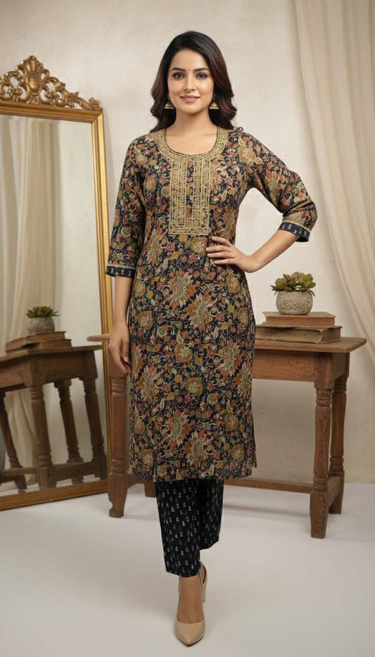 Elegant Printed Kurta Set – Timeless Style & Everyday Comfort