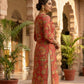 Coral Embroidered Straight fit  Kurta