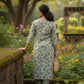 Elegant Grey Floral Kurta Set
