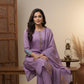 Graceful & Stylish Purple Floral Printed Suit Set