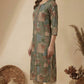 Green Chanderi Silk Straight Fit Kurta