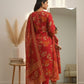 Elegant Floral Embroidered Kurta Set with Dupatta