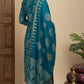 Turquoise Chanderi Kurta Set with Dupatta