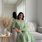Elegant Green Printed Embroidered Kurta Set with Pant and Dupatta
