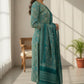 Turquoise Rayon Printed Kurta Set with Dupatta