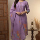 Graceful & Stylish Purple Floral Printed Suit Set