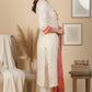 Peach Cotton Blend Printed Kurta Set with Dupatta