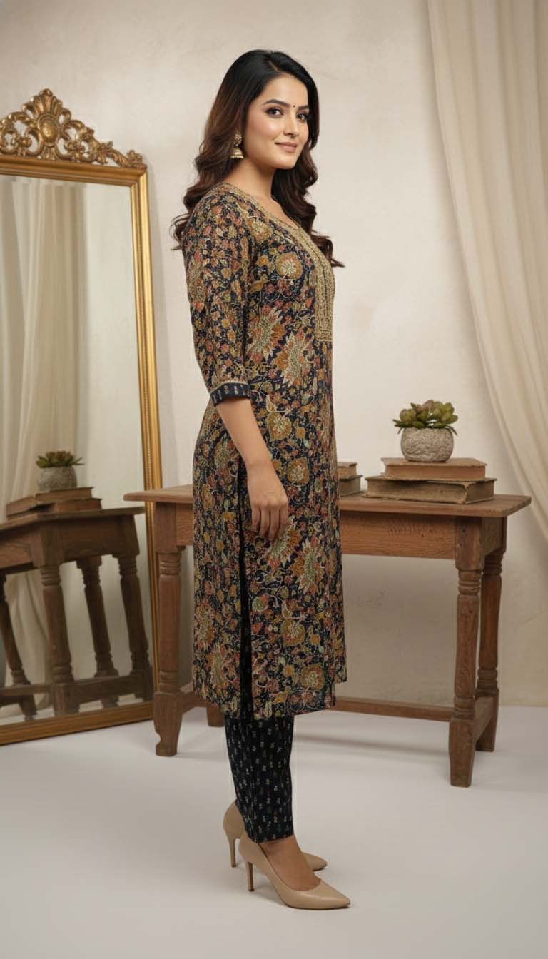 Elegant Printed Kurta Set – Timeless Style & Everyday Comfort