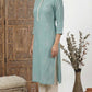 Aqua straight fit printed kurta