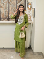 Olive Mirrorwork Set