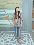 Indigo Viscose Blend Co-ord Set