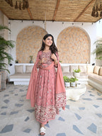 Rose Garden Cotton Kurta Set