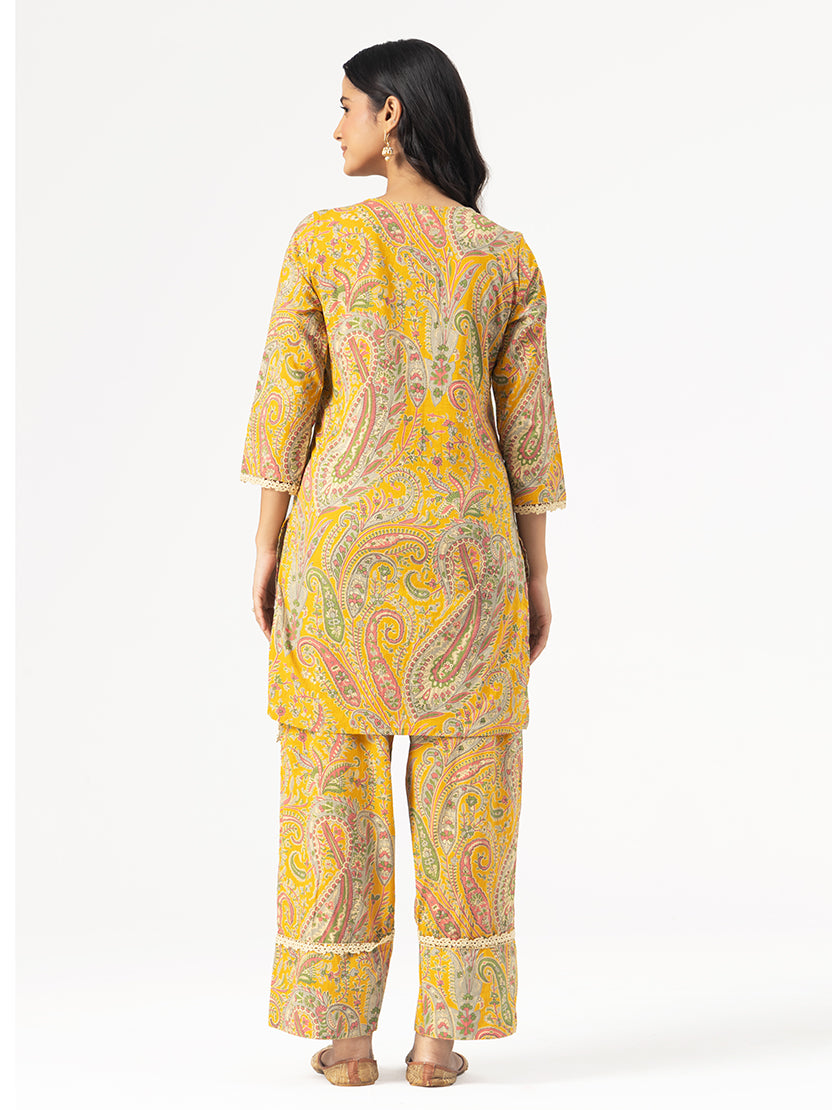 Mustard Paisley Cotton Co-ord