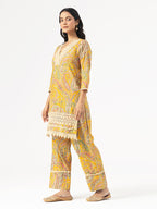Mustard Paisley Cotton Co-ord