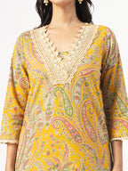 Mustard Paisley Cotton Co-ord
