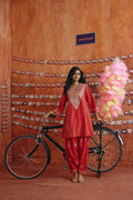 Coral Pink  Kurta Set