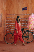 Coral Pink  Kurta Set