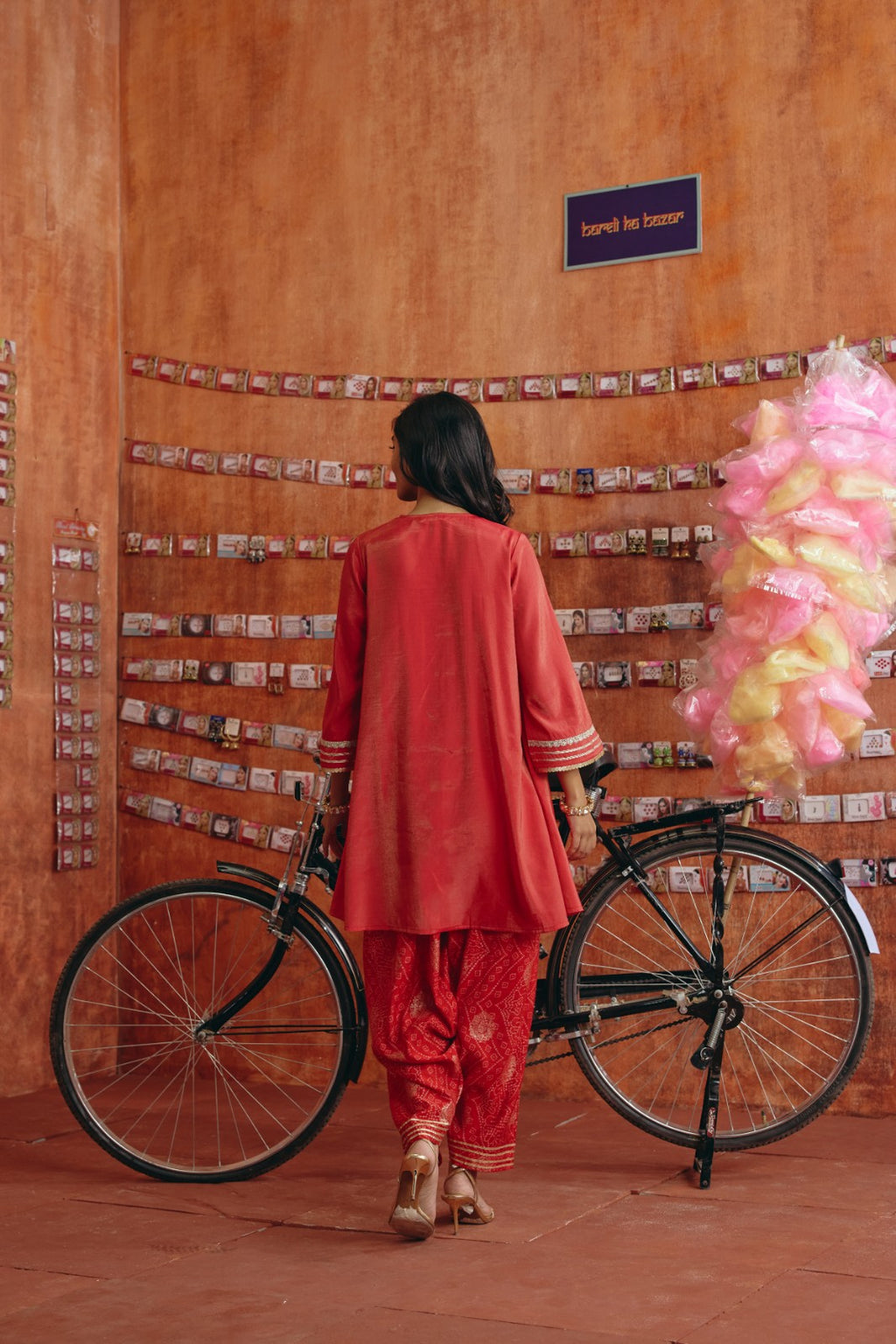 Coral Pink  Kurta Set
