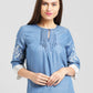 BeIndi Women Blue Solid Top