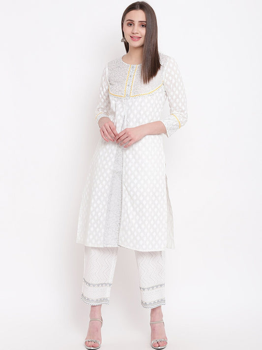 BeIndi Women White Kurtas
