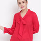 BeIndi Women Red Solid Top