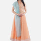 Be Indi Peach-Coloured Ready to Wear Lehenga & Blouse with Dupatta