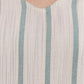 BeIndi Women Beige & Green Striped Straight Kurta