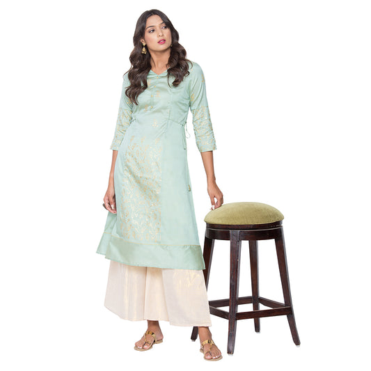 Be Indi Women Ethnic Motifs Printed Cotton Kurta