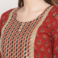 Be Indi Women Brown Ethnic Motifs Printed Gotta Patti Pure Cotton Kurta with Trousers & With Dupatta