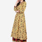 Be Indi Yellow Floral Ethnic Maxi Dress
