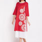 BeIndi Women Red Ethnic A-Line Dresses