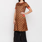BeIndi Women Brown Printed Kurta